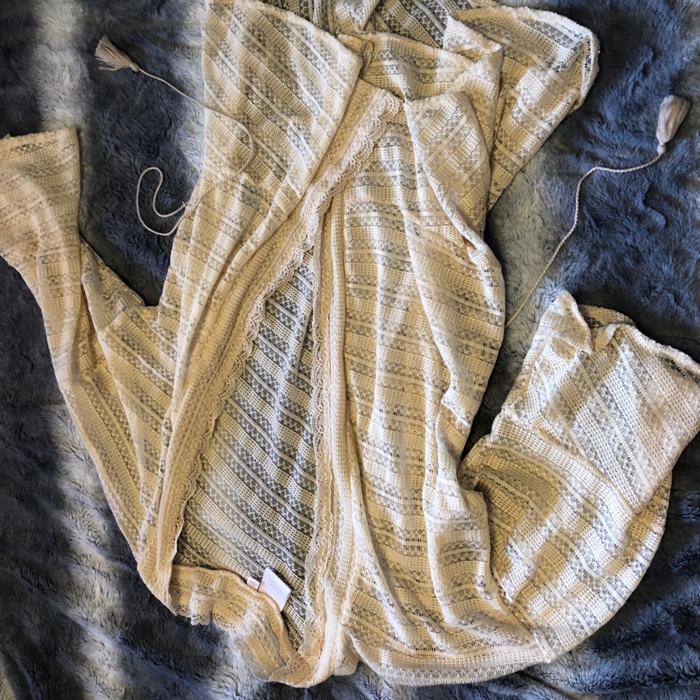 Cream lace cardigan